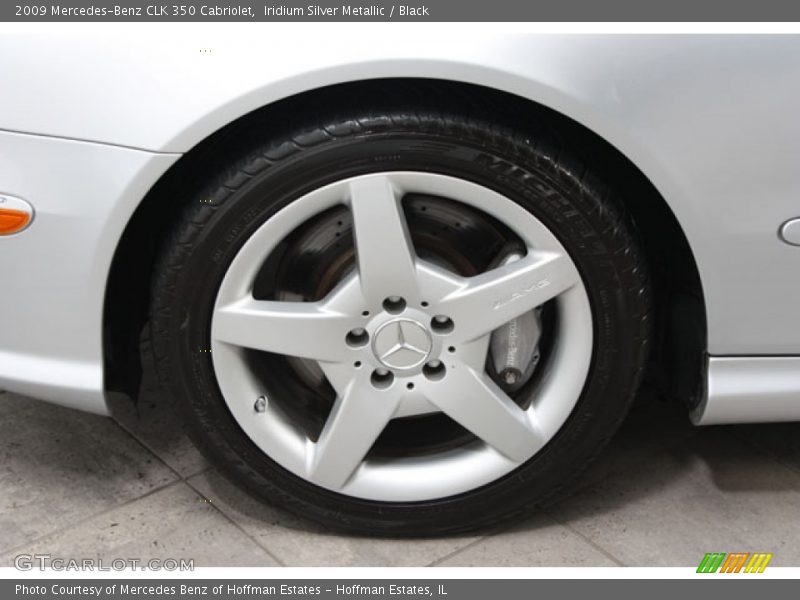 Iridium Silver Metallic / Black 2009 Mercedes-Benz CLK 350 Cabriolet