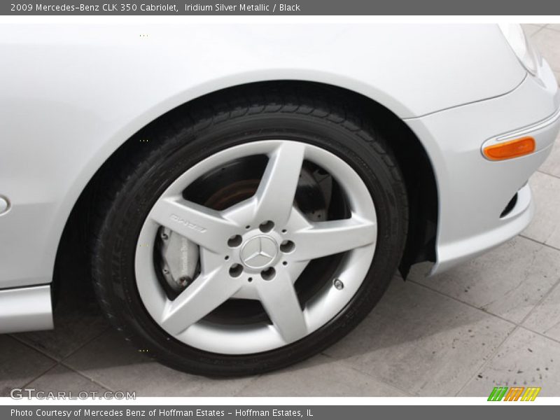 Iridium Silver Metallic / Black 2009 Mercedes-Benz CLK 350 Cabriolet