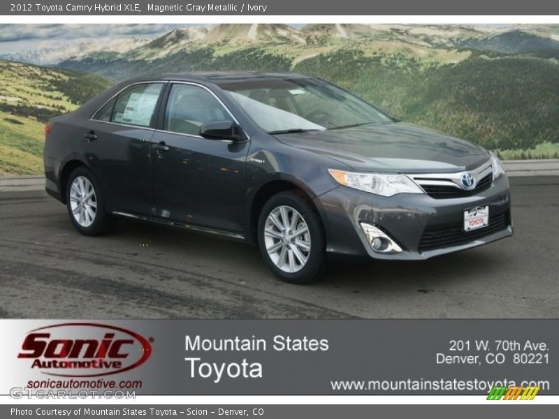 Magnetic Gray Metallic / Ivory 2012 Toyota Camry Hybrid XLE