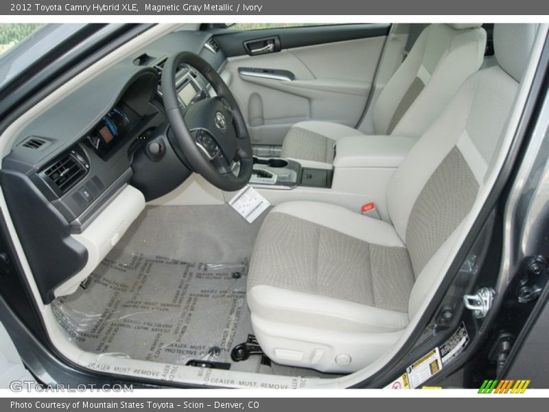Magnetic Gray Metallic / Ivory 2012 Toyota Camry Hybrid XLE