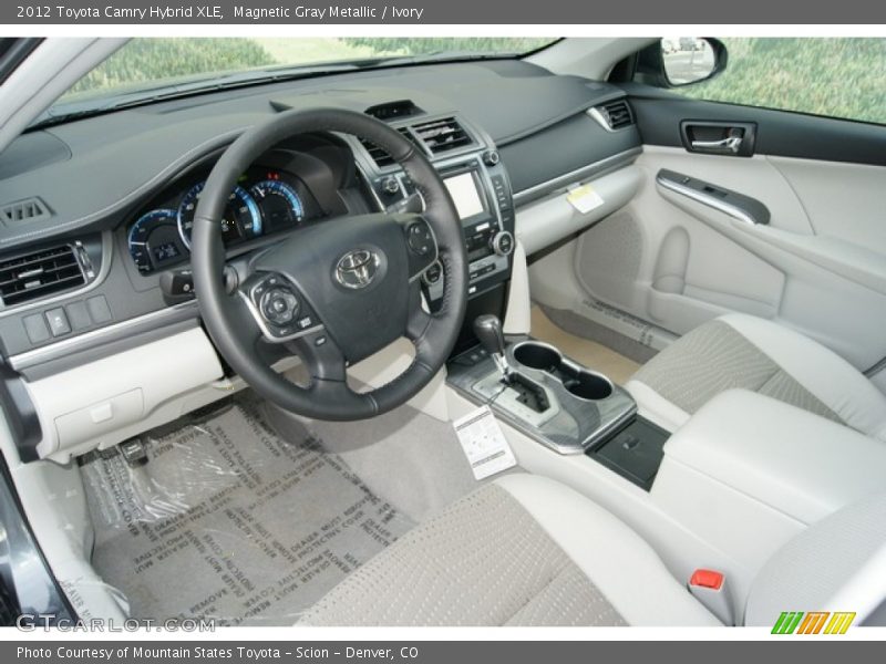 Magnetic Gray Metallic / Ivory 2012 Toyota Camry Hybrid XLE