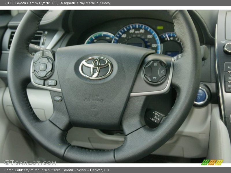 Magnetic Gray Metallic / Ivory 2012 Toyota Camry Hybrid XLE