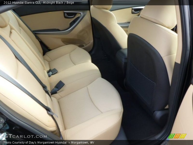 Rear Seat of 2012 Elantra GLS
