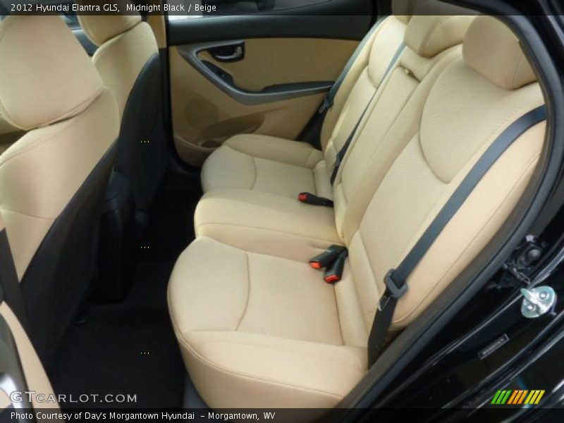 Rear Seat of 2012 Elantra GLS