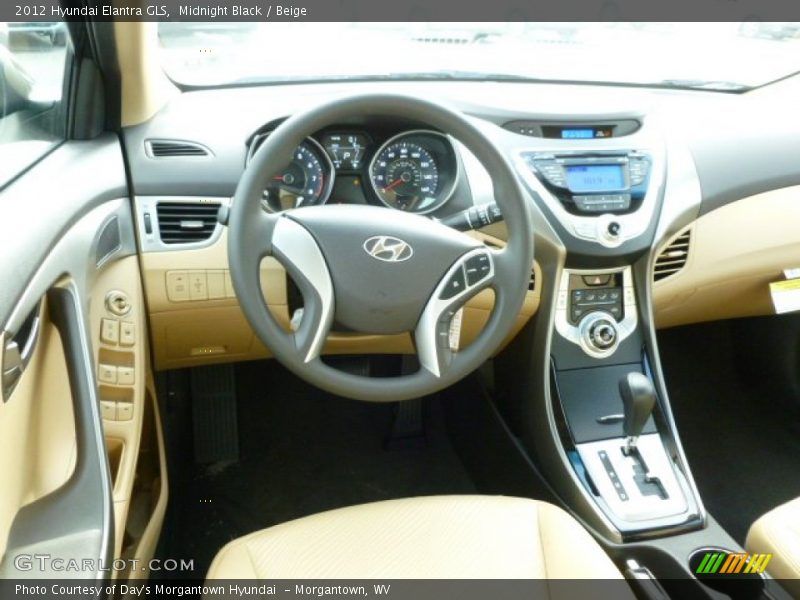 Dashboard of 2012 Elantra GLS