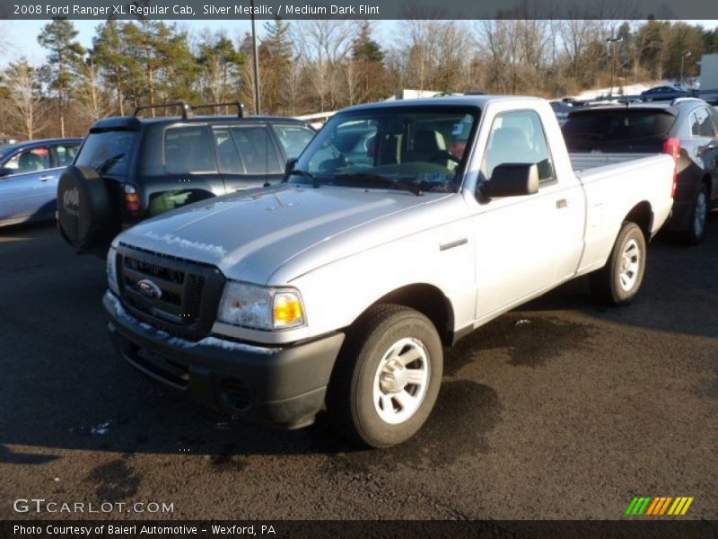 Silver Metallic / Medium Dark Flint 2008 Ford Ranger XL Regular Cab