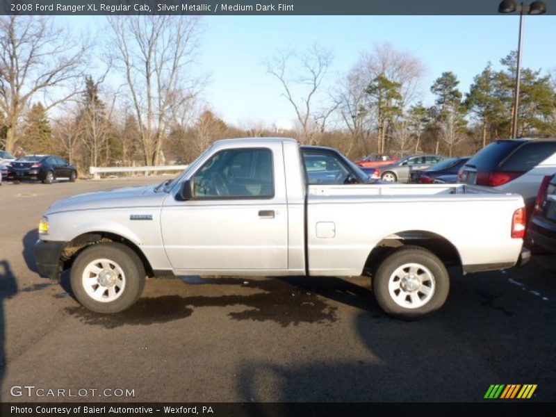 Silver Metallic / Medium Dark Flint 2008 Ford Ranger XL Regular Cab