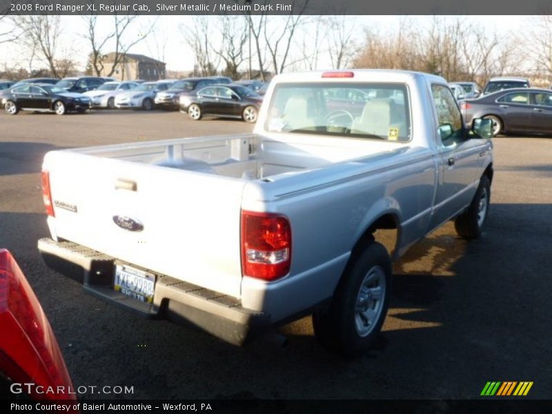 Silver Metallic / Medium Dark Flint 2008 Ford Ranger XL Regular Cab