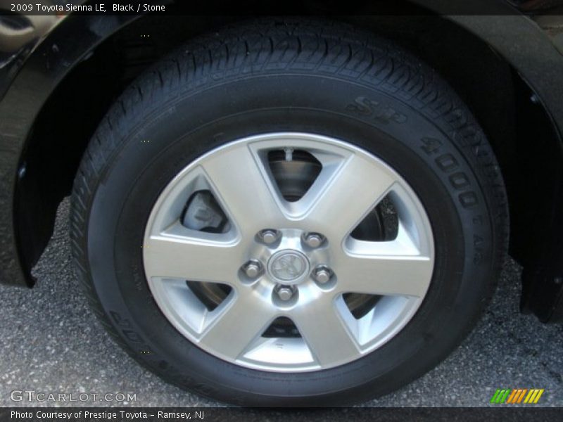 Black / Stone 2009 Toyota Sienna LE