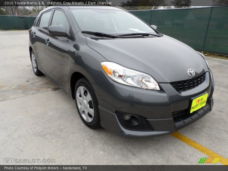 Magnetic Gray Metallic / Dark Charcoal 2010 Toyota Matrix 1.8