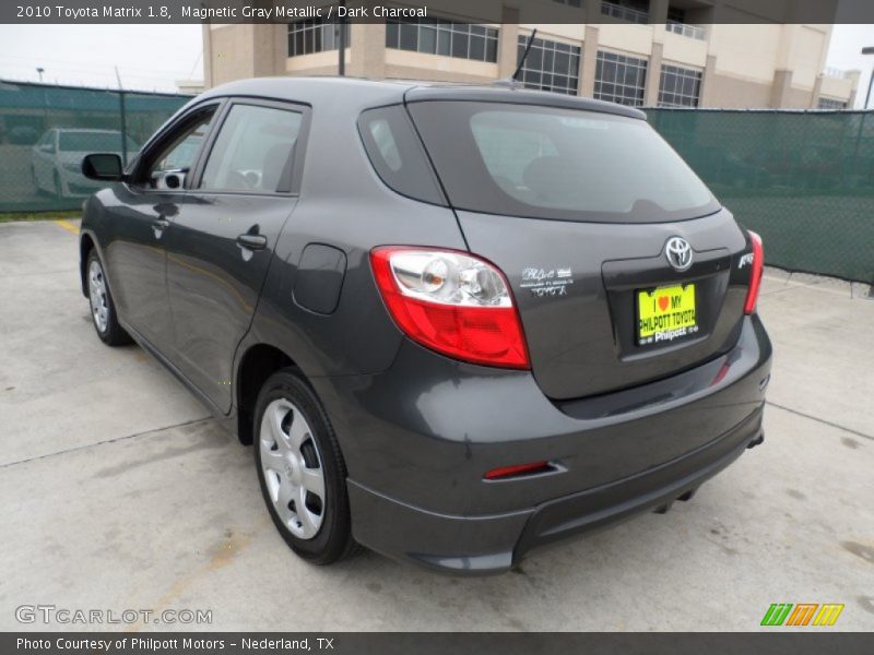 Magnetic Gray Metallic / Dark Charcoal 2010 Toyota Matrix 1.8