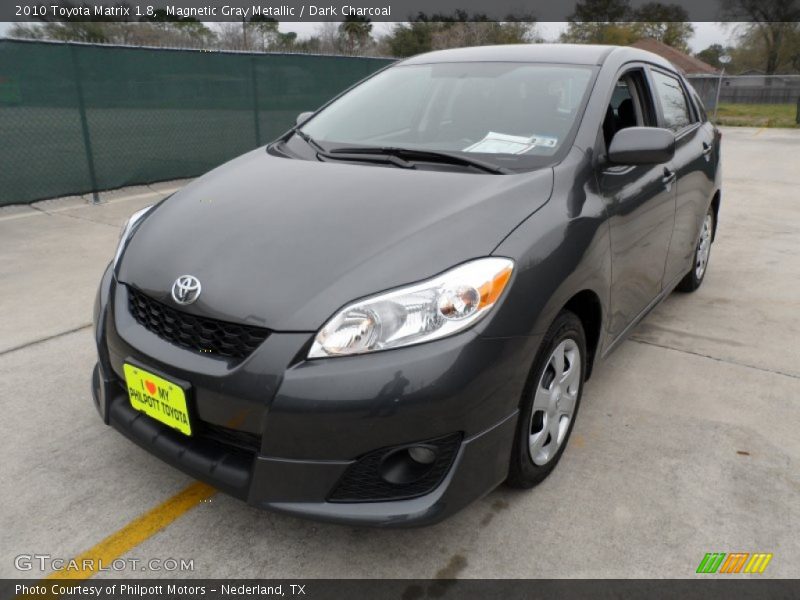 Magnetic Gray Metallic / Dark Charcoal 2010 Toyota Matrix 1.8