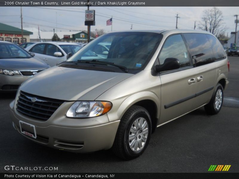 Linen Gold Metallic / Dark Khaki/Light Graystone 2006 Chrysler Town & Country