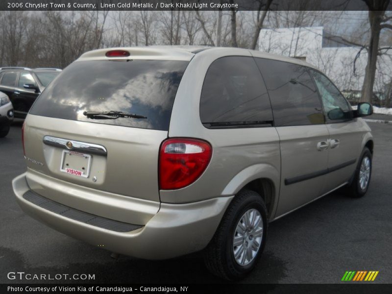 Linen Gold Metallic / Dark Khaki/Light Graystone 2006 Chrysler Town & Country