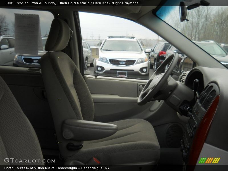 Linen Gold Metallic / Dark Khaki/Light Graystone 2006 Chrysler Town & Country