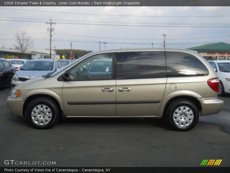 Linen Gold Metallic / Dark Khaki/Light Graystone 2006 Chrysler Town & Country