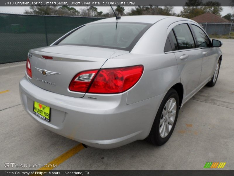 Bright Silver Metallic / Dark Slate Gray 2010 Chrysler Sebring Limited Sedan