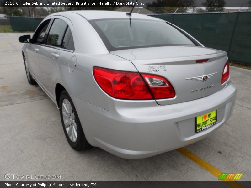 Bright Silver Metallic / Dark Slate Gray 2010 Chrysler Sebring Limited Sedan