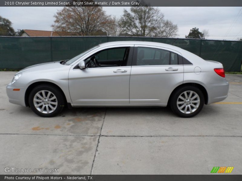 Bright Silver Metallic / Dark Slate Gray 2010 Chrysler Sebring Limited Sedan