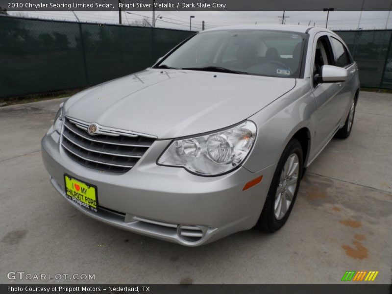 Bright Silver Metallic / Dark Slate Gray 2010 Chrysler Sebring Limited Sedan
