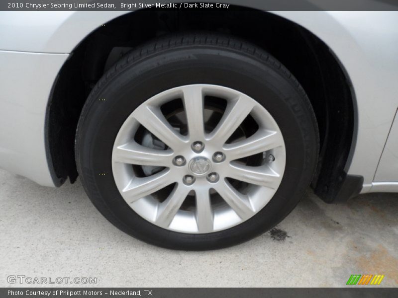 Bright Silver Metallic / Dark Slate Gray 2010 Chrysler Sebring Limited Sedan