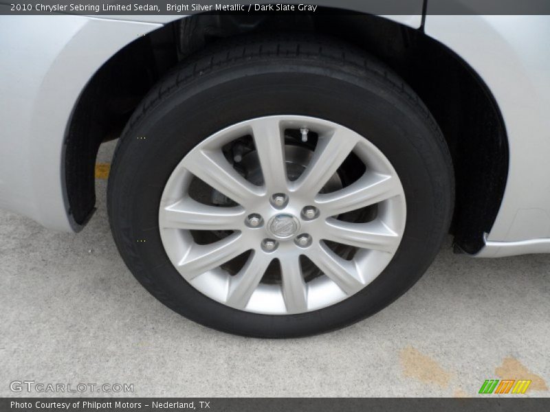 Bright Silver Metallic / Dark Slate Gray 2010 Chrysler Sebring Limited Sedan