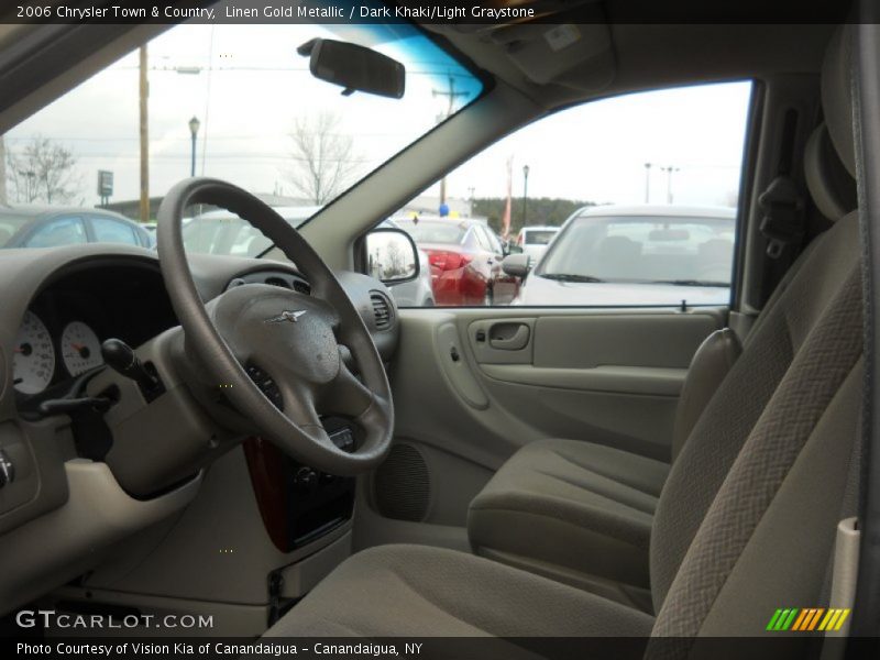 Linen Gold Metallic / Dark Khaki/Light Graystone 2006 Chrysler Town & Country