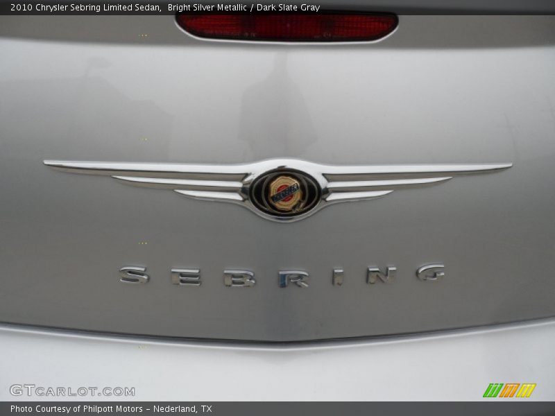 Bright Silver Metallic / Dark Slate Gray 2010 Chrysler Sebring Limited Sedan