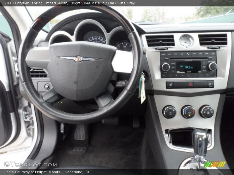 Bright Silver Metallic / Dark Slate Gray 2010 Chrysler Sebring Limited Sedan
