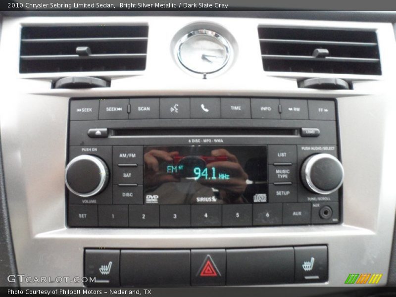 Bright Silver Metallic / Dark Slate Gray 2010 Chrysler Sebring Limited Sedan