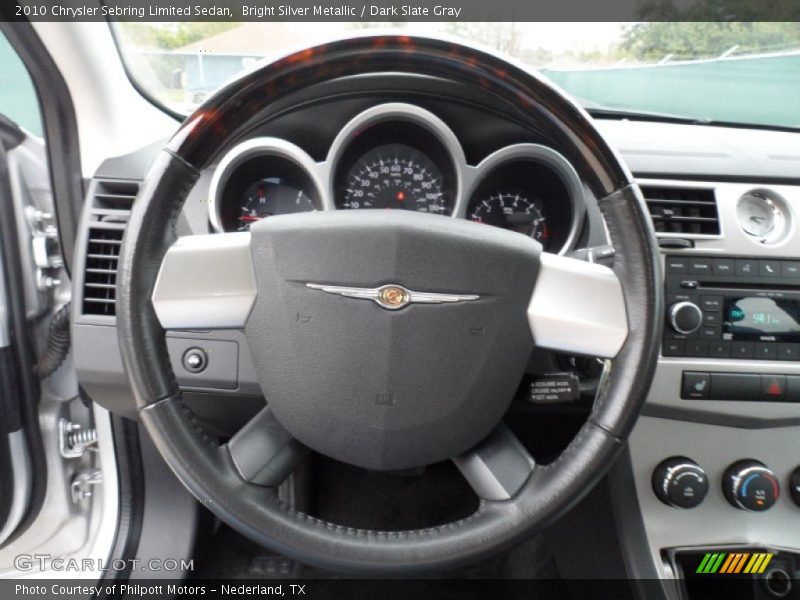 Bright Silver Metallic / Dark Slate Gray 2010 Chrysler Sebring Limited Sedan