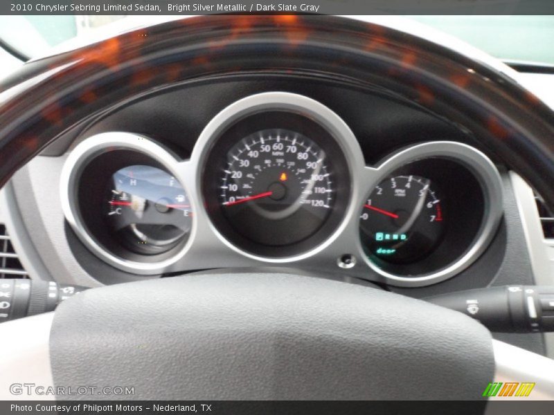 Bright Silver Metallic / Dark Slate Gray 2010 Chrysler Sebring Limited Sedan
