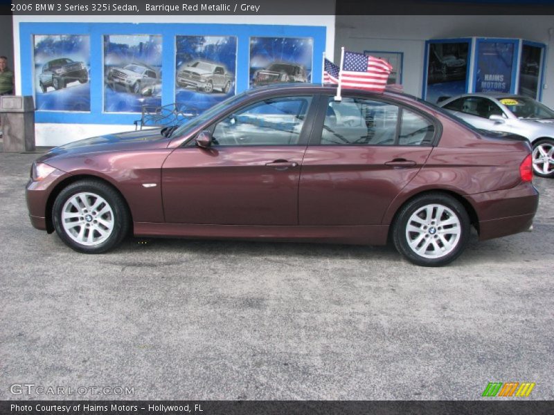 Barrique Red Metallic / Grey 2006 BMW 3 Series 325i Sedan