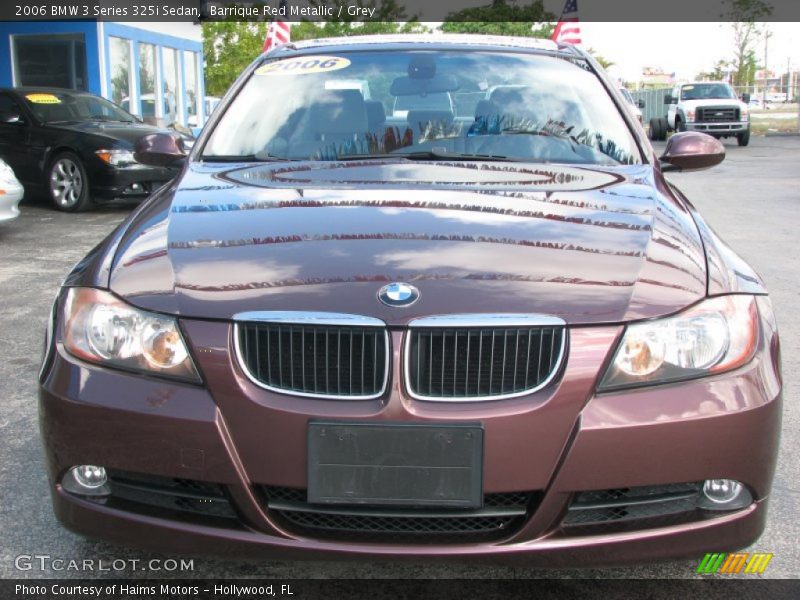 Barrique Red Metallic / Grey 2006 BMW 3 Series 325i Sedan