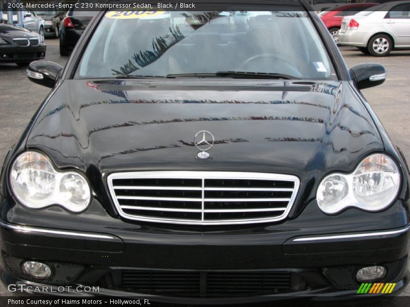 Black / Black 2005 Mercedes-Benz C 230 Kompressor Sedan