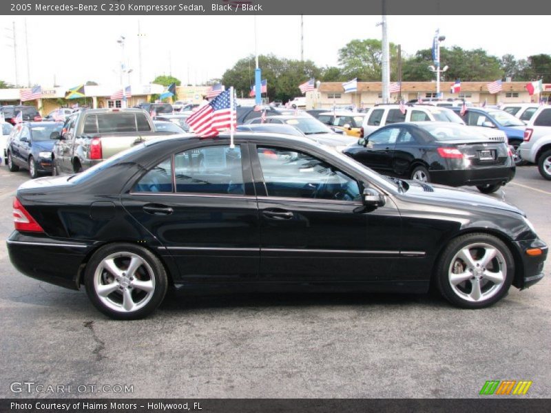 Black / Black 2005 Mercedes-Benz C 230 Kompressor Sedan