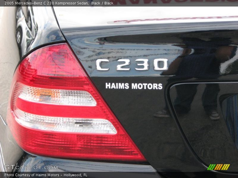 Black / Black 2005 Mercedes-Benz C 230 Kompressor Sedan