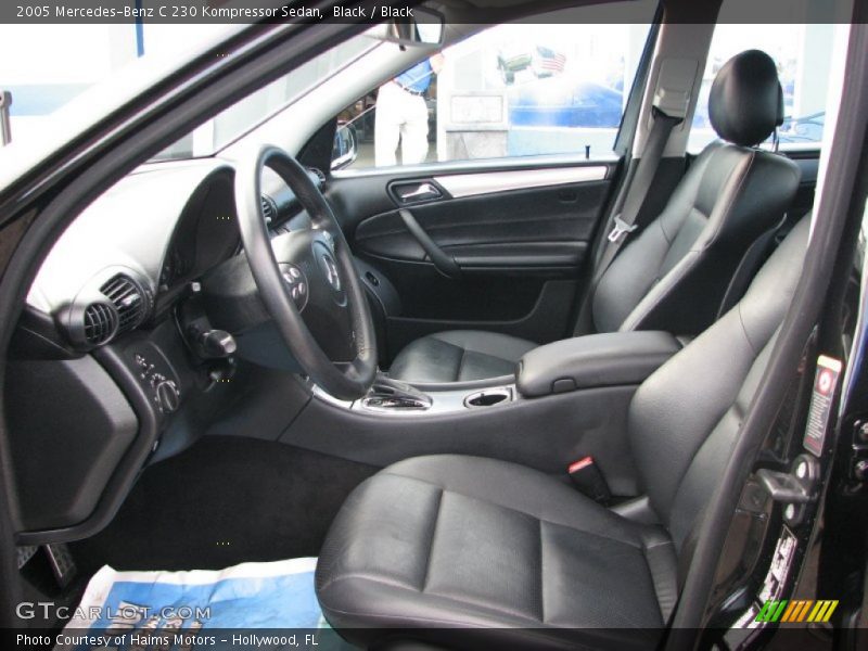 Black / Black 2005 Mercedes-Benz C 230 Kompressor Sedan