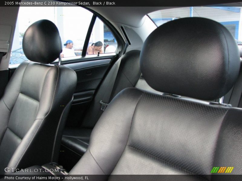 Black / Black 2005 Mercedes-Benz C 230 Kompressor Sedan