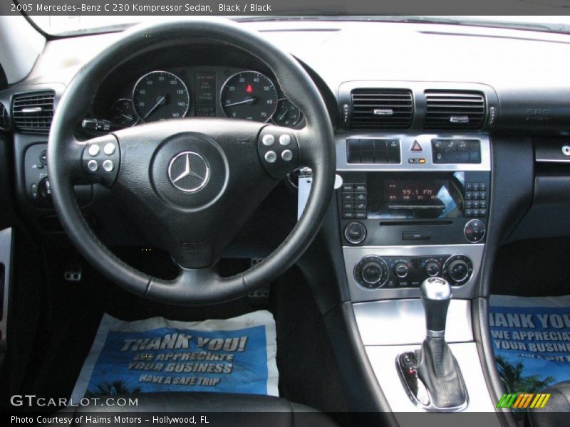 Black / Black 2005 Mercedes-Benz C 230 Kompressor Sedan