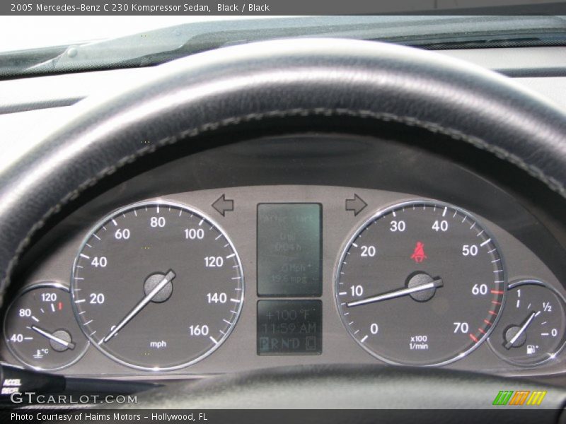 Black / Black 2005 Mercedes-Benz C 230 Kompressor Sedan