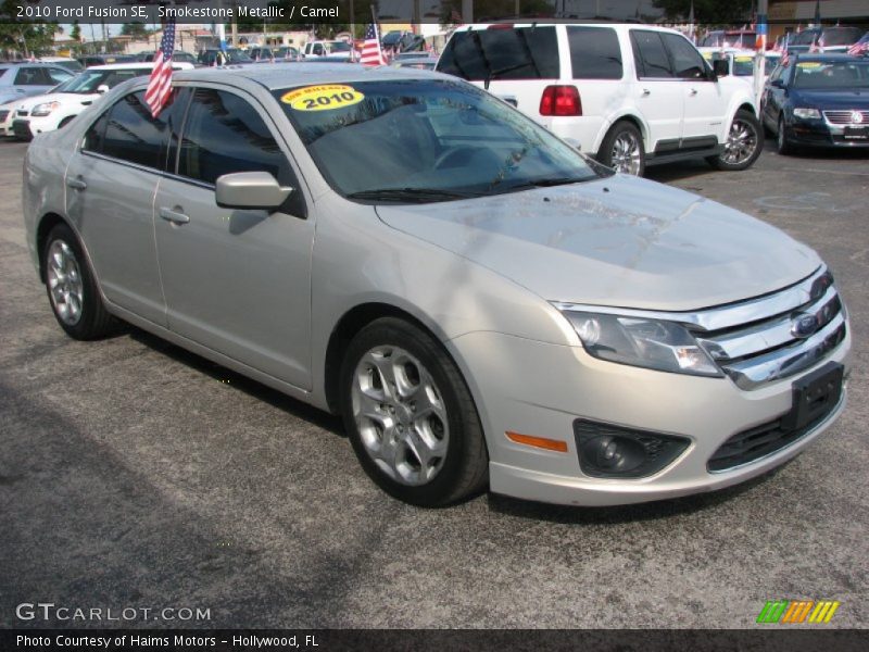 Smokestone Metallic / Camel 2010 Ford Fusion SE