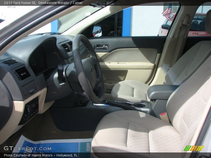 Smokestone Metallic / Camel 2010 Ford Fusion SE