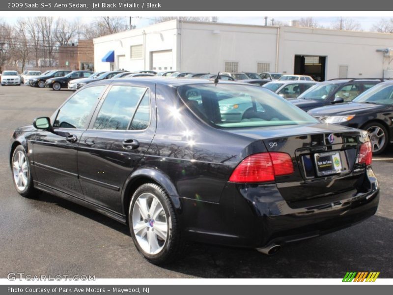 Jet Black Metallic / Black 2009 Saab 9-5 Aero Sedan