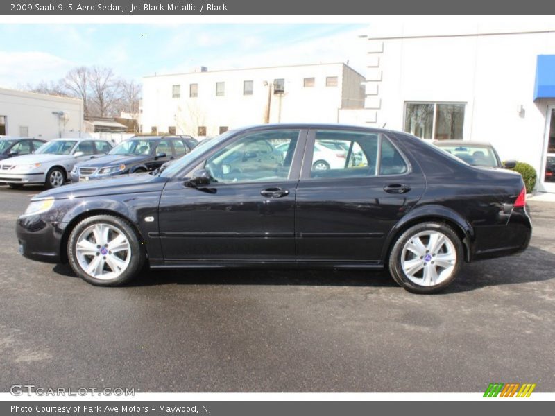 Jet Black Metallic / Black 2009 Saab 9-5 Aero Sedan