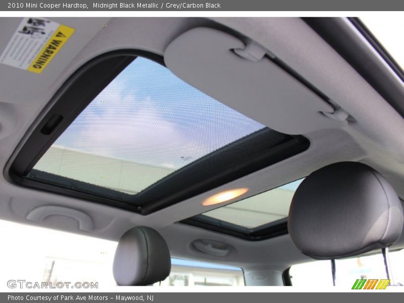 Sunroof of 2010 Cooper Hardtop