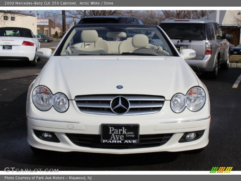 Arctic White / Stone 2009 Mercedes-Benz CLK 350 Cabriolet