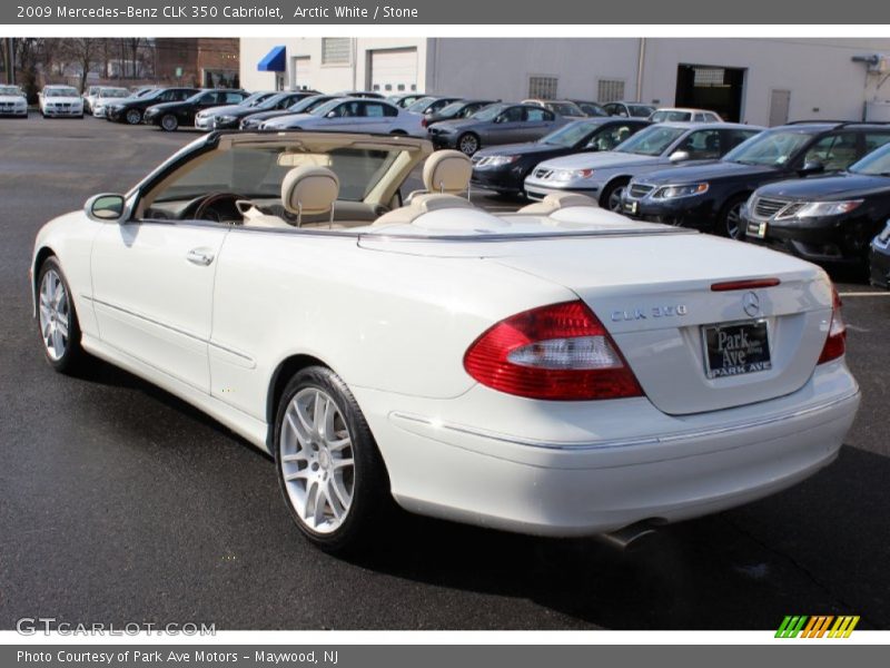 Arctic White / Stone 2009 Mercedes-Benz CLK 350 Cabriolet