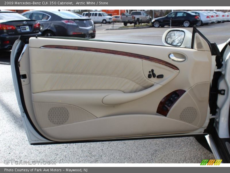 Arctic White / Stone 2009 Mercedes-Benz CLK 350 Cabriolet