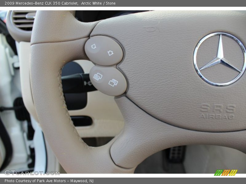 Arctic White / Stone 2009 Mercedes-Benz CLK 350 Cabriolet